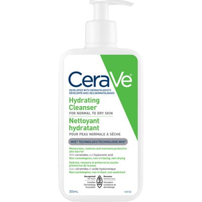 CERAVE Hydrating Cleanser, a perfect gel cleanser for older women
