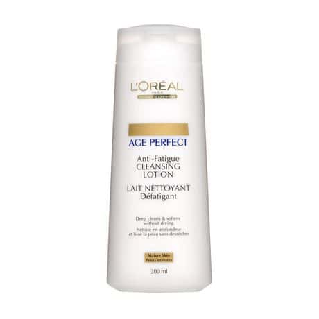 Loreal Age Perfect Anti Fatigue Cleansing Lotion is ideal to use for double cleansing mature skin