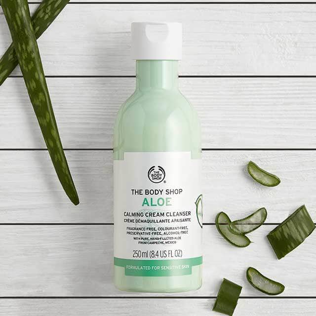 The Body Shop Aloe Calming Cream Cleanser perfect for double cleansing
